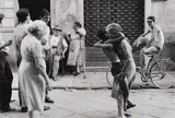 Will McBride, Grandma Embracing boy, Via di Camaldoli, Florence, 1957, Gelatin silver print on Agfa paper, printed 1992 or