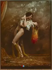 Jan Saudek, The Tango, 1990s, Gelatin silver print hand-colored