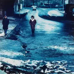 Anton Corbijn, Bono & Larry Mullen Jr., Berlin (for 'Achtung Baby'), 1990, Chromogenic print on aluminium composite panel, face-mounted to plexiglass