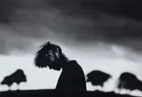 Anton Corbijn, Julian Cope (Echo and the Bunnymen), Tamworth, 1984, Gelatin silver print on cardboard