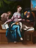 studio of Marcello Venusti, Madonna del Silenzio, Oil on copper