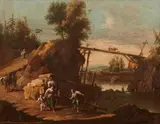 attributed to Francesco Zuccarelli, Two Northern Italian Landscapes, Oil on canvas (relined)
