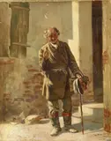 Vladimir Makovsky, Portrait of an elderly Beggar, Oil on canvas
