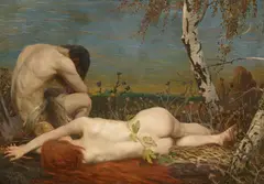 Moritz Heidel, By the Sweat of Your Brow you Shall eat Your Bread, Oil on canvas