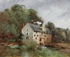 Le Moulin du Chapitre a Romorantin by Paul Désiré Trouillebert, Oil on canvas, sold May 2025