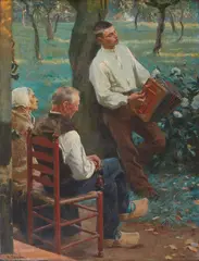 Arthur Kampf, Sunday Afternoon, Oil on canvas