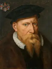Willem Key, Portrait of Robert de Croÿ, Bishop of Cambrai, Oil on panel
