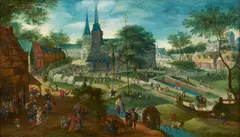 Jacob Savery, I, Kermesse at Schellebelle, Oil on panel