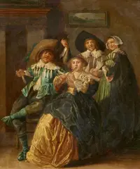 Dirck Hals, Merry Company, Oil on panel