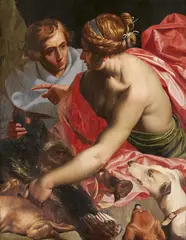 Abraham Janssens, Meleager and Atalanta, Oil on panel