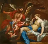 called Dolfino Charles Dauphin, Allegory of Time, Oil on canvas (relined)