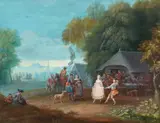 Jacques-Guillaume Van Blarenberghe, Four Paintings of the Four Seasons, Gouache on panel. Each