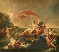 Corrado Giaquinto, The triumph of Galatea, Oil on canvas (relined)
