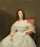 Ferdinand Georg Waldmüller, Portrait of Mrs Hanakamp (1793-1875), Oil on panel