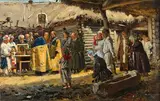 Vladimir Makovsky, An Easter Prayer, Oil on panel