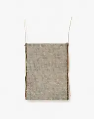 Gerhard Hoehme, Homonom, 1980, Acrylic on damask on wood