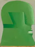 Horst Antes, Grüner Kopf, 1969, Acrylic on canvas