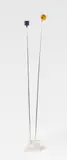 Takis, Signal (Series 2, Nr. 134), 1968, Light object: aluminium, acrylic glass and metal rod (variable). In painted metal base. Total height approx