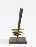 Arnaldo Pomodoro, Il cercatore oscillante, studio, 1987, Bronze, partly gilt and silver-plated. Height approx