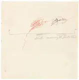 Cy Twombly, Achilles Mourning the Death of Patroclus, 1962, Coloured ballpoint pen and pencil on paper