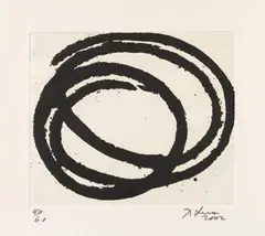 Richard Serra, Venice Notebook 2001, #8, 2002, Etching on card
