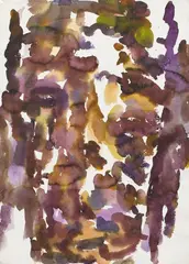 Marwan, Untitled, 1991, Watercolour on card. Approx