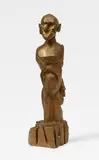 Jörg Immendorff, Untitled, 1998, Bronze with golden brown patina. Approx