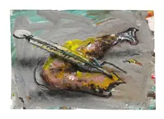 Dieter Krieg, Untitled, 1984, Acrylic on card