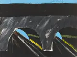 Markus Lüpertz, Untitled (dithyrambisch), Gouache on card