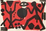 A. R. Penck, Untitled, Acrylic on canvas
