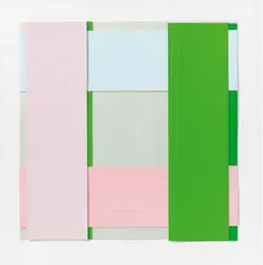 Face 73 by Imi Knoebel, 2003/2016, Acrylic on plastic foil, collaged, sold Nov 2024