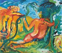 Mimmo Germana, Eden, 1984, Oil on canvas
