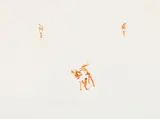 Norbert Bisky, Kleine Gewalt 53, 2003, Watercolour on card