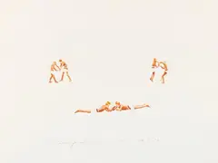 Norbert Bisky, Kleine Gewalt 56, 2003, Watercolour on card