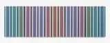 Darío Pérez-Flores, Prochromatique, 1989, Acrylic on canvas on wood with metal rods, painted, 5-parts. Total size