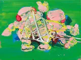 Cornelius Völker, Untitled (Puttiklatsch), 1996, Oil on canvas