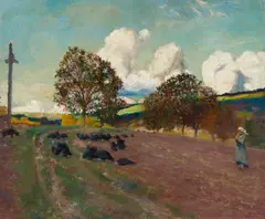 Robert Delaunay, Paysage Breton, 1906, Oil on canvas, relined