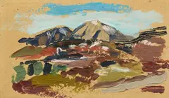 Gabriele Münter, Landschaft, Circa 1904/05, Oil on artist's board