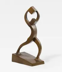 William Wauer, Der Steinstoßer, 1920, Bronze