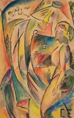 Curt Ehrhardt, Mysterien, 1919, Watercolour and India ink and pen on artist's board