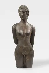 Moissey Kogan, Stehende mit hinter dem Rücken verschränkten Armen, Before 1927, Bronze