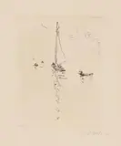 Emil Nolde, Segler, 1907, Etching on copperplate printing card