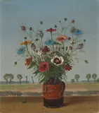 Herbert Böttger, Sommerblumen am Niederrhein, 1943, Oil on canvas