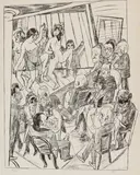 Max Beckmann, Striptease (Nackttanz), 1922, Lithograph on wove paper