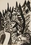 Ernst Ludwig Kirchner, Weg zwischen Bergtannen