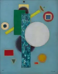 Boris Kleint, Schwebende Säule I, 1940, Oil on card