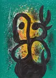 Joan Miró, Femme à la Colombe, 1969, Colour lithograph on wove paper with "RIVES" watermark