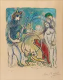 Marc Chagall, À la Femme, qu'est-il resté, 1967, Colour lithograph on wove paper with "Arches" watermark