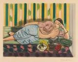 Henri Matisse, Odalisque au coffret rouge, Circa 1952, Colour etching on wove paper with "ARCHES" watermark
