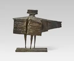 Lynn Chadwick, Maquette for R 34 (Maquette for Stranger III), 1959, Bronze with black-brown patina. Approx